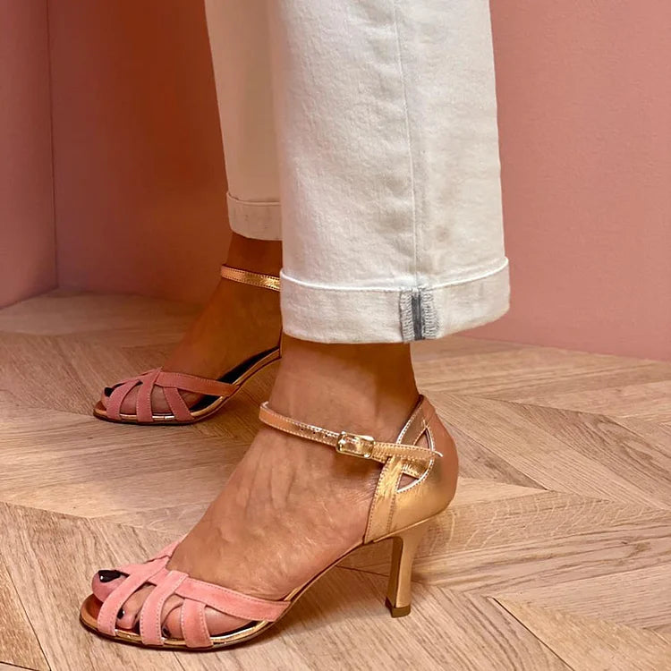 Geneva™ | High Heels with Animal Straps
