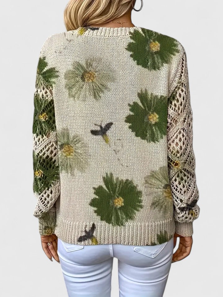 Hayden Trista™ | Elegant Floral Pullover