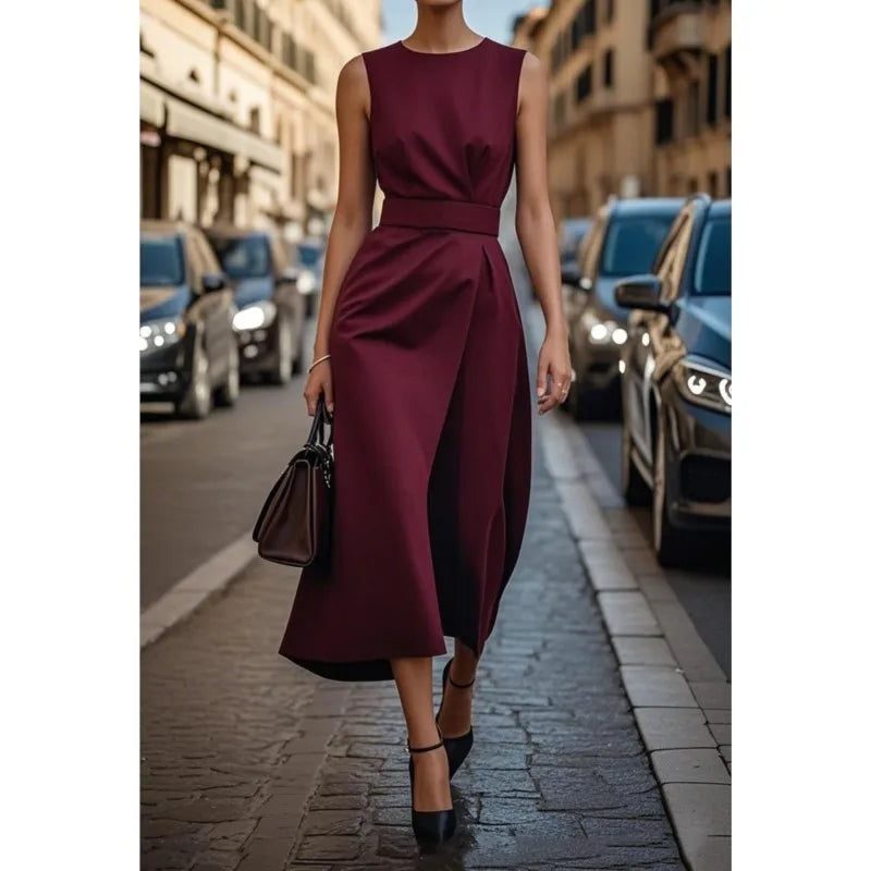 Hayden Ryve | Elegant Round Neck Dress