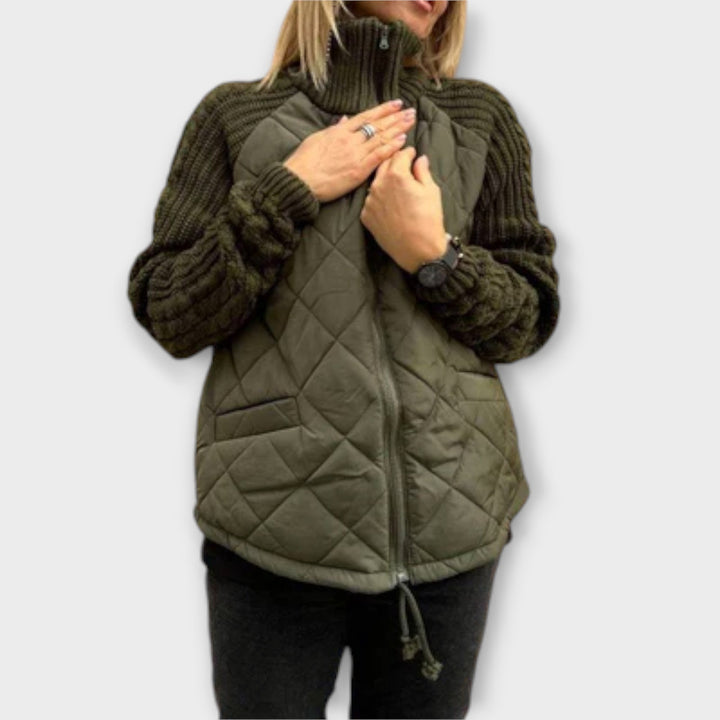 Mia | Elegant High Collar Jacket