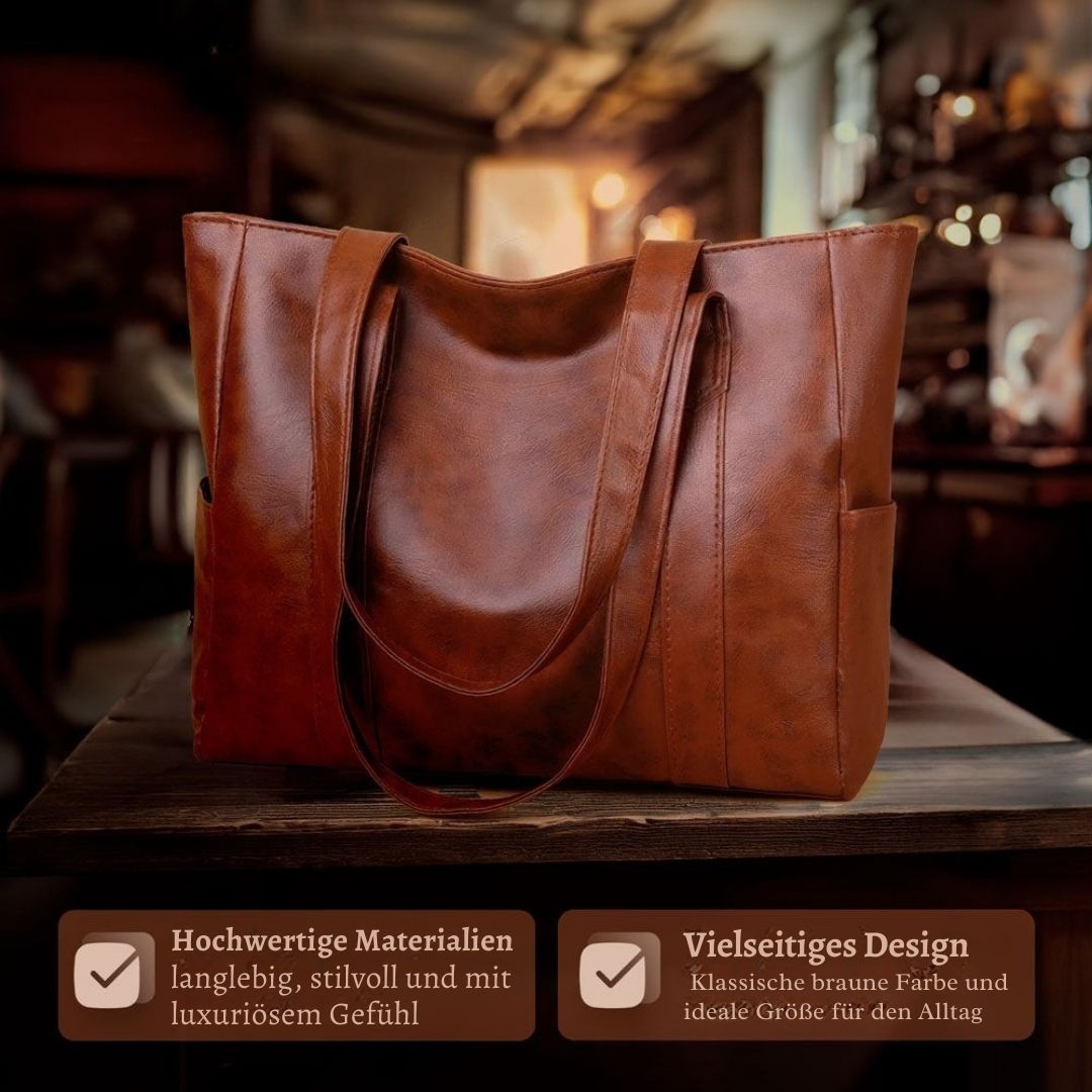 Klara - Classic Leather Shoulder Bag