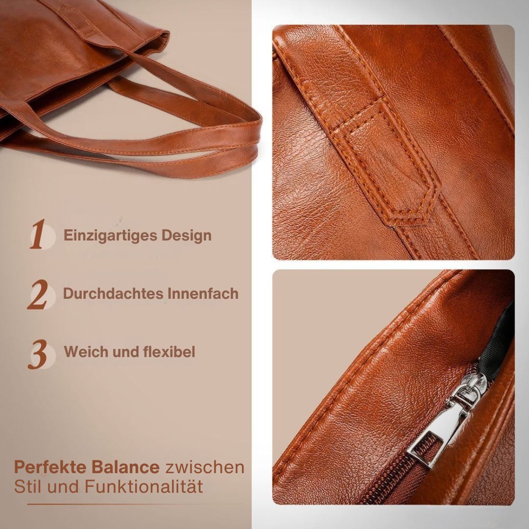 Klara - Classic Leather Shoulder Bag