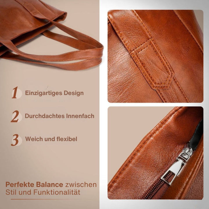 Klara - Classic Leather Shoulder Bag